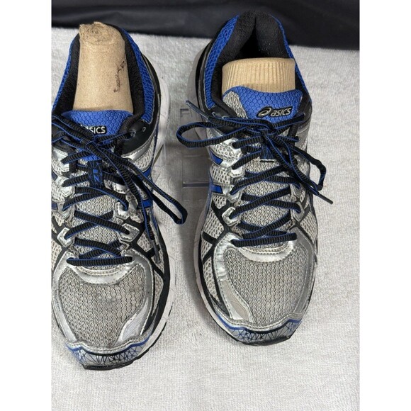 Asics Gel Kayano 21 Lightning Royal Blue/Silver/Black Sz Wmns 9 - Picture 3 of 8